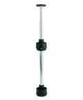 Support pole for Two Tier Kidney Shaped Lazy Susans For Corner Base Cabinets Plastic White 28 Inch Wide, 22.5 Inch Deep, 26 Inch High