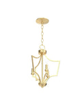 Gold Chandelier Pendant Light For Kitchen Island Dining And Living Room With Matte Gold Finish Mid Century Modern Open Frame Geometric Metal Design Featuring Three Upward Arms For A Dope Everyday Vibe