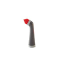 Attachable Grout Head For Cordless Power Scrubber Battery Powered Scrub Brush Attachment with red bristles on white background