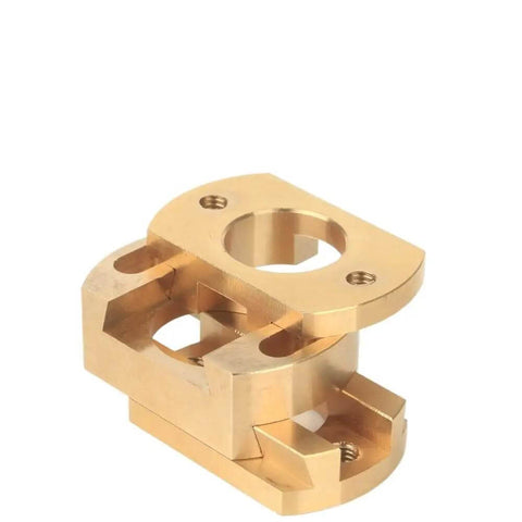 Rock Solid 18mm Oldham Coupling Kit For Ender 3 V2 CR10 Plus Pro T8 Lead Screw Adapter With Brass Bearings Z Axis Upgrade Parts That Fix Wobble And Boost Print Accuracy Fast, brass coupling close-up