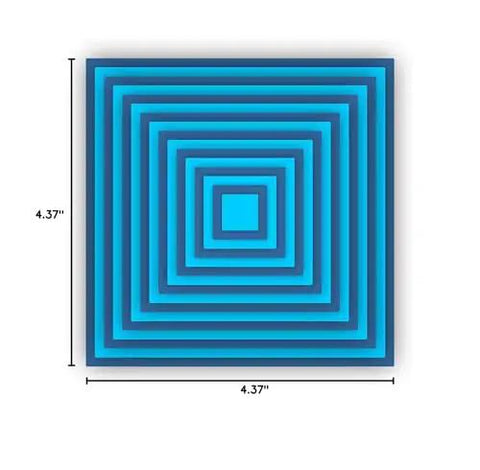 Game-Changing Layering Frame Die-Cuts Set For Scrapbooking And Card Making, 16 Pcs Metal Cutting Dies 11.1x11.1cm, blue square layering