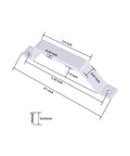 2 Pack Sliding Barn Door Handles In White, 6.1 Inch Long Aluminum Alloy Gate Handles For Garage Doors, screw included