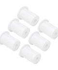 Six Pack Premium Wall Grommets For Cables Featuring 1 Inch Holes, Great Silicone Routing Kit To Hide Rectangular Satellite And Ethernet Wires, Slap Clean Look For Your Tech Setup And Slash The Mess Today. White silicone 6-pack cable wall grommets