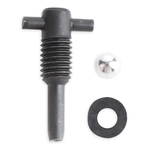 Tough As Nails 6 Piece Hydraulic Jack Parts Set includes a black oil release valve with ball bearing and rubber washer for repairs.