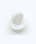 Two Speed Hi Low Plastic Double Gear Set For CJ0618 Mini Lathe Series Replacement Part Built For Small Metal Projects And Handles Tough Cuts With Durable M2.25 Module 45mm Height 30mm Bore 29 Teeth white plastic gear set