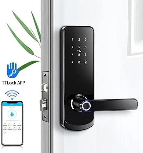 Beefed Up Smart Fingerprint Door Lock With Snappy Touch Screen And No Sweat Keyless Access For Home And Hotel Setup Featuring Aluminum Alloy Faceplate Stainless Steel Core And Hidden Mechanical Override