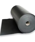 Ultra Slick Flexible Mass Loaded Vinyl Soundproofing Barrier Roll One Pound High Density Acoustic Insulation Sheet visible from a side view.