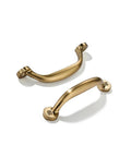 3 Inch Hole Center Brushed Brass Cabinet Pulls 10 Pack Heavy Duty Solid Drawer Handles Honey Bronze Hardware