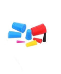 Bulk 200 Piece Silicone Rubber Tapered Plugs For Powder Coating And Metal Finishing Stopper Tool Kit High Heat Resistant Durable Sealing Caps Plug Set, assorted sizes