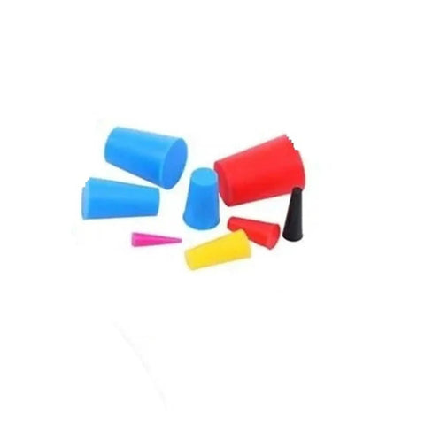 Bulk 200 Piece Silicone Rubber Tapered Plugs For Powder Coating And Metal Finishing Stopper Tool Kit High Heat Resistant Durable Sealing Caps Plug Set, assorted sizes