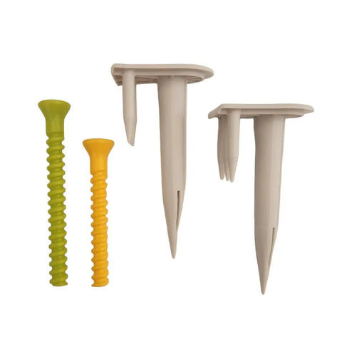 Driving Range Tee Holder With Flexible Tees That Stay Put On Grass Easy Adjustable Height For Consistent Tee Height Durable Unbreakable Plastic Tees