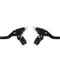 Lightweight Aluminum Bike Brake Levers Set For Road And Mountain Biking, Durable Alloy Brake Handles, 1 Pair, Black
