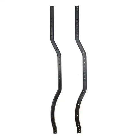 2 Piece Metal Black Girder Side Frame Set For SCX10 II Chassis Upgrade, Beefed Up Heavy Duty RC Crawler Frame Accessories For 90046 90047 Models