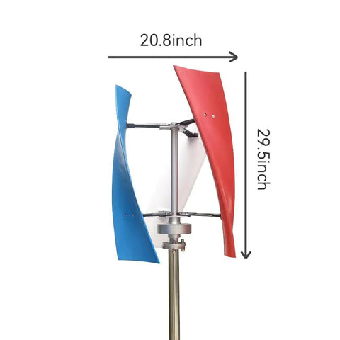 Powerful 10000W Vertical Wind Turbine For Home Use 48V Output With MPPT Controller 3 Blade Windmill Dimensions
