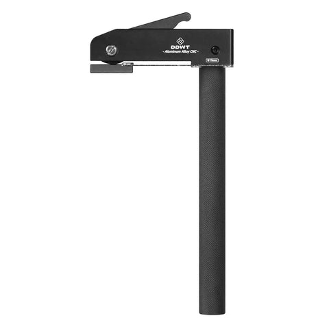 Lengthened Three Quarters Inch Dog Hole Hold Down Clamps Set Aluminum Alloy Bench Dog Clamps side view on white background