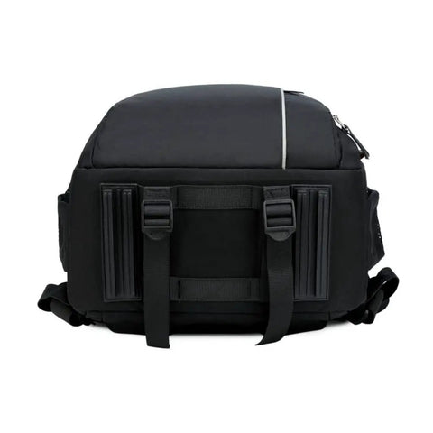 Back view of Padded Camera Backpack With Anti Theft Nylon Build For SLR Gear Fits 15.6 Inch Laptop Detachable Dividers Water Resistant