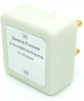 4 Wire DMM Short Socket Verification Tool With Gold Plated Banana Connectors On Acrylic Cube And PCB Assembly, side view