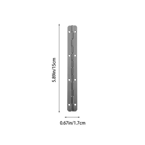 Rotating Concealed Hinges Set 10 Pieces Heavy Duty Butt Door Hinges for Cabinets and Furniture, vertical view with dimensions