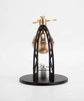 Heros Engine Steam Ball Model Kit For History Buffs And Science Nerds Vintage Steam Power Demo Unit Easy Assembly With Pre Cut Parts Educational Gift For Christmas Birthdays Holidays And Curious Makers, brass and black aluminum alloy model on base