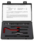 M7 X 1.0 Helicoil Thread Repair Kit Stainless Steel 25 Pcs in black case with tools for aluminum repair