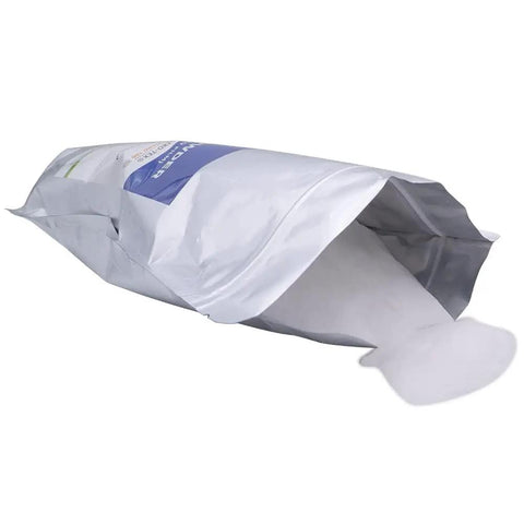 Bag of Dope DTF Powder For Direct To Film Transfers, TPU Hot Melt Adhesive, Fine White, 2.2lb Pack, 1kg spilling out