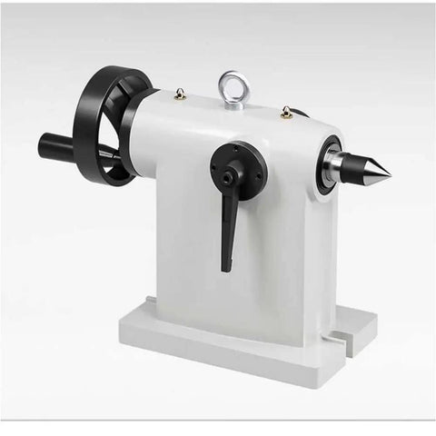 Heavy Duty Mt4 Tailstock Loaded With Morse Taper 4 Live Center And Precise Indexing Head For Cnc Rigs And 4Th Axis Tables Supports Long Shafts Like A Boss, showcasing a sturdy design with a precision live center.