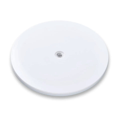 6 Inch White Acrylic Lazy Susan Turntable With Ball Bearing Swivel For Smooth 360 Degree Rotation