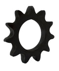 40 Chain Sprocket 19 Tooth for W-Series Hubs, Weldable Steel, Black Finish, 1-5/8 Inch Bore, Fits W-Series Hub System, Built-Tough Heat-Treated Teeth, black sprocket front view