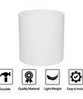 Five Pack 1-1/2 Inch PVC Pipe Fitting Coupling Socket To Socket Schedule 40 White For DIY Plumbing, No-Fuss Slip Joint Connector