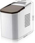 Hassle Free Portable Electric Countertop Ice Maker Drops Twenty Six Pounds Of Crisp Cubes Fast With Ultra Quiet Operation And Clear Sight Window.