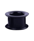 Black silicone ear tunnel from Dope Hollow Silicone Ear Tunnels And Plugs Set For Piercing Expander Kit, double flared, hollow design.