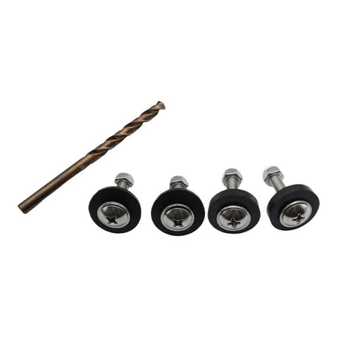 Whale Tail Hydrofoil Stabilizer For Outboard Boat Engines 40 To 350 HP installation bolts and drill bit