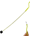 Flexible Drain Snake For Kitchen Sink And Bath Plumbing Portable Bendable Pipe Cleaner Spiral Design, featuring a green flexible handle and brush tip.