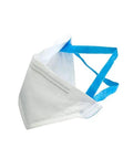 Alt Tag: N95 Pouch Respirator Mask NIOSH Approved 50 Pack USA Made Disposable Face Shield With Head And Neck Straps Large Breathing Chamber