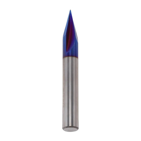 Durable Nano Coated 3 Flute Carbide V Groove Router Bit With 1/4 Inch Shank And 30 Degree Angle for acrylic and wood