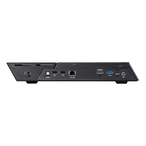 Six Terabyte Nex Gen Nas Server Loaded With Twelve Nvme M Two Ssds And Four Gigs Of Ram Boasting Ten Gb Ethernet back panel with ports