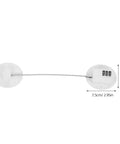 Family Safe Fridge Lock With Password Protection No Drill Install For Refrigerator And Cabinet Doors Easy Adhesive Mount White Plastic Kidproof