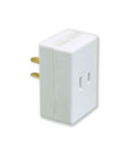 Turn Any Lamp Into A No Fuss Sleek Touch Lamp With This 200W 3 Level Plug In Dimmer In White, side view of the device