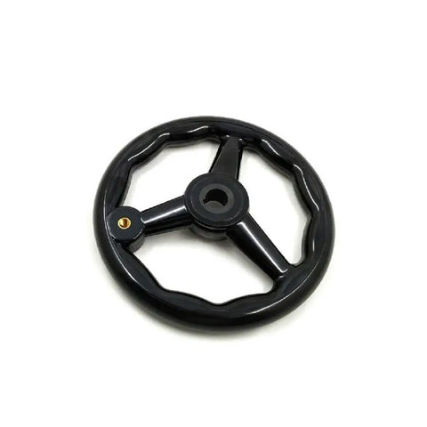 Hella Durable Three Spoke Bakelite Hand Wheel For Industrial Lathe Machines With Easy Peasy Quick Swap Handle Sweet Upgrade For Precision Shop Projects And Daily Job Tasks