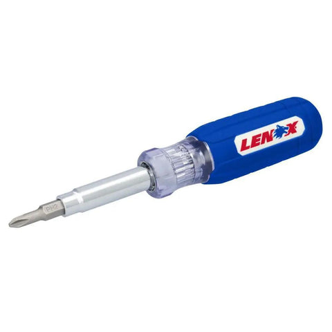 6 In 1 Multi Bit Screwdriver With In-Handle Storage, Dual Sided Removable Shafts, Slip Resistant Grip, Acetate Handle