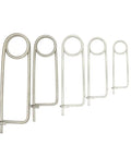 10 Piece Brooch Shape Cotter Safety Pins In Galvanized Carbon Alloy Steel With Heavy Duty Quick Lock Spring Design in various sizes