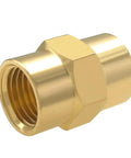 Brass NPT female coupler fittings for industrial pipe connections