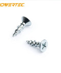 Size Six By Half Inch Wood Screws, 100 Pack, Zinc-Plated Self-Tapping Flat Head Phillips Screws With Deep Threads For Crafts, Wood, Drywall And T Track
