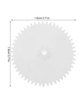Top-Shelf Mini Plastic Gear Kit With Mechanical Project Parts Small motor component gear, 1.8cm white plastic piece for DIY projects.
