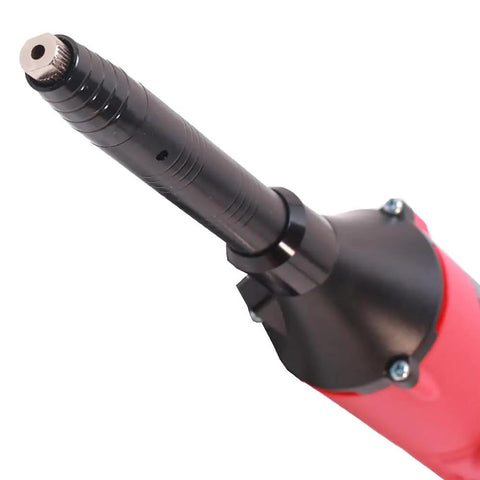Long Reach Heavy Duty Electric Die Grinder Up To 15000 RPM with detailed collet for precision grinding and engraving tasks.