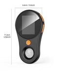 500X Digital Microscope With 2 Inch LCD Screen 1080P HD Camera Eight LED Lights Adjustable Brightness USB Connection For Electronics Repair Coin Collection And DIY Inspections, black ABS handheld microscope with 2.6-inch width and 4.56-inch height