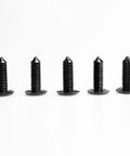 Image of 100 Pack 9mm Car Clip Retainer Kit With Expansion Screws Rivet Fasteners For Hood Splash Guard Holes 9mm Black