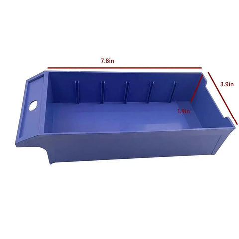 Blue plastic drawer for 60-Drawer Tool Parts Storage Cabinet Organizer With Steel And Plastic Drawers For Hardware And Craft Projects, Repair Tool Organizer Unit No Door Front, Heavy Duty Workshop Storage, 21 By 9 By 35 Inches