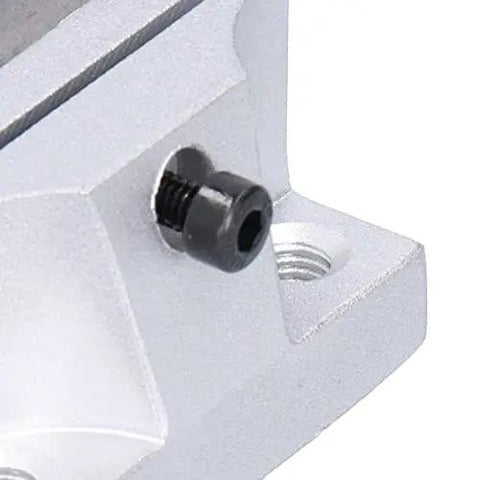 Close-up of a 20Mm Bore Linear Ball Bearing Slide Block For Linear Guide Rails, Smooth Glide, Precise Motion, 68Mm Long By 51Mm Wide By 31Mm High.