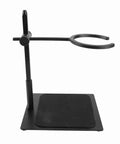 Hits Different Adjustable Pour Over Coffee Stand Heavy Duty Aluminum Alloy Drip Holder With Non Slip Rubber Base portable brewing rack side view.